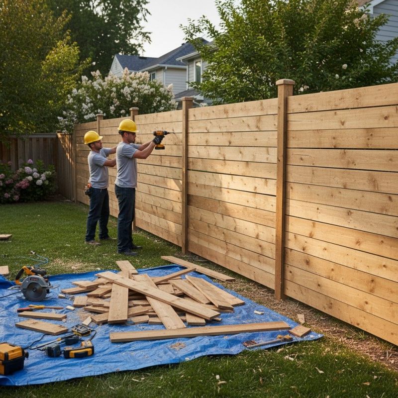 Local Residential Wood Fence Service pros at work