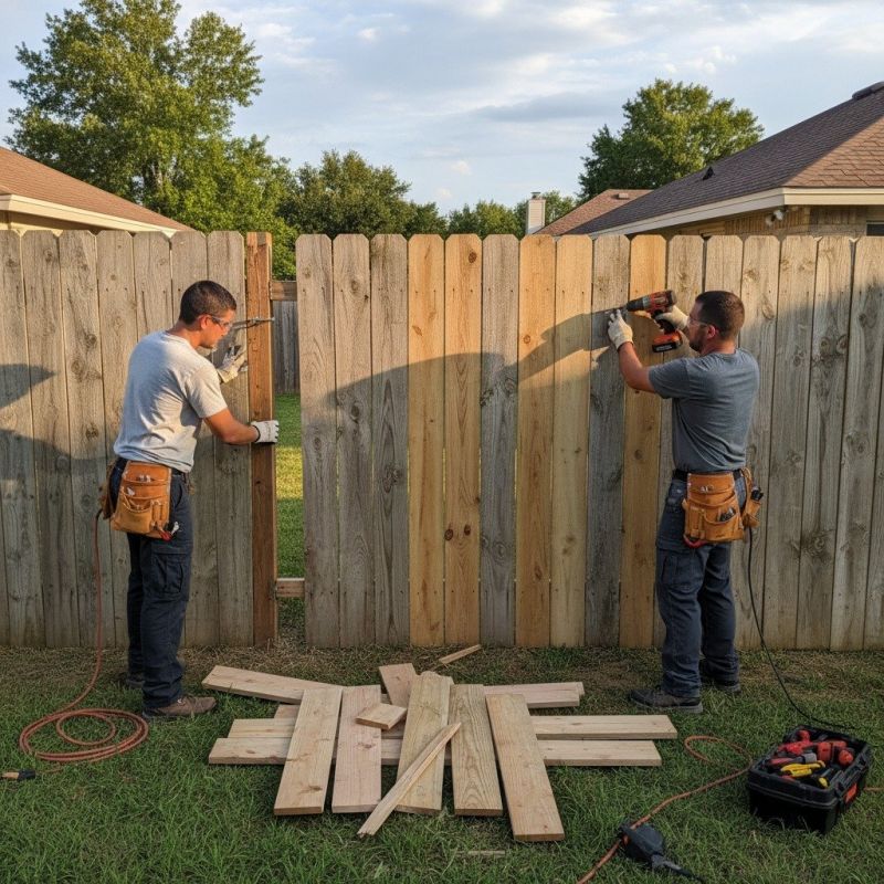 Residential Wood Fence Service