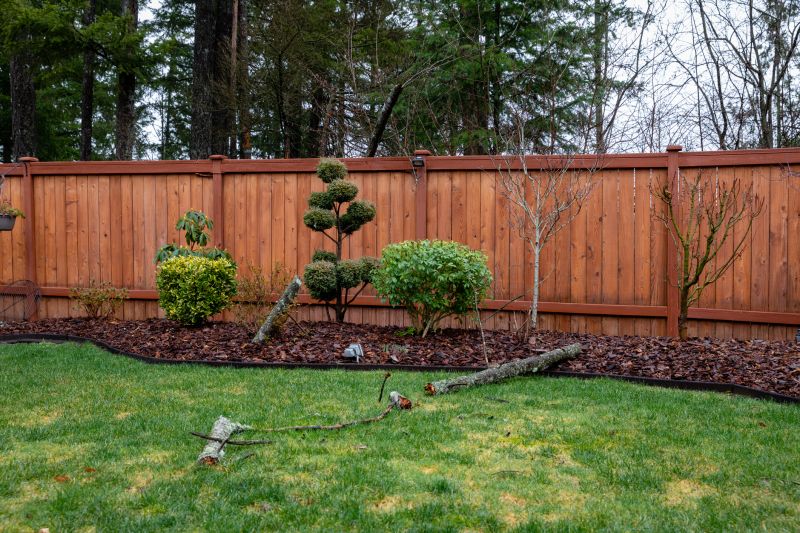 Fence with Landscaping