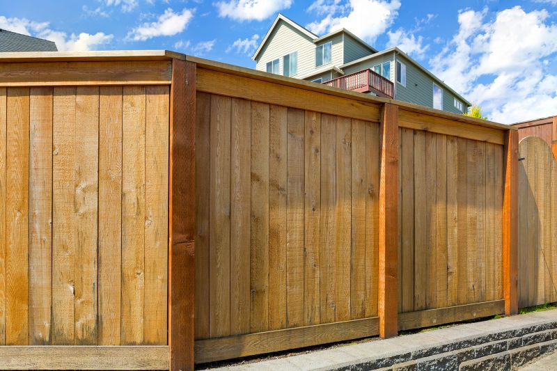 Residential Wood Fence Installation
